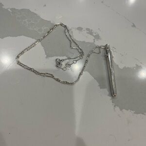 Stella & Dot Silver Pendant Statement Necklace